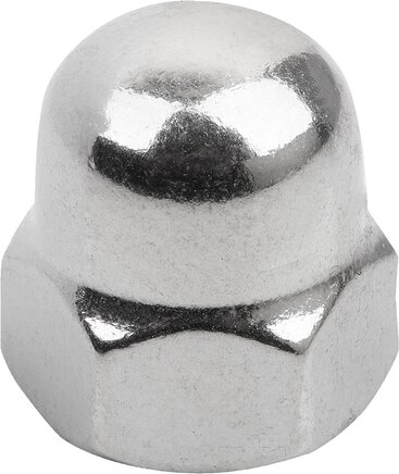 Sechskant Hutmuttern hohe Form DIN 1587 Stahl oder Edelstahl