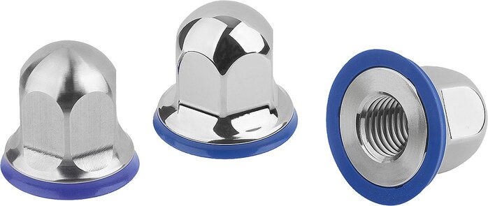 Sechskantmuttern Edelstahl mit Dichtring im Hygienic DESIGN