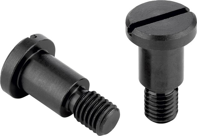 Flachkopfschrauben mit Schlitz und Ansatz DIN 923