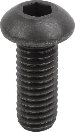 Schrauben mit abgeflachtem Halbrundkopf mit Innensechskant DIN EN ISO 7380-1, Form A