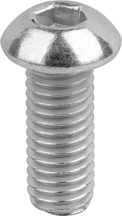 Schrauben mit abgeflachtem Halbrundkopf mit Innensechskant DIN EN ISO 7380-1, Form A