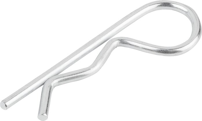 Federstecker ähnlich DIN 11024, Form E, mit einfacher Windung