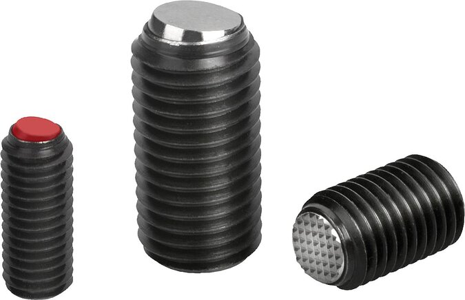 Kugeldruckschrauben ohne Kopf mit abgeflachter Kugel