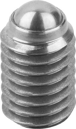 Kugeldruckschrauben ohne Kopf, Edelstahl mit voller Kugel