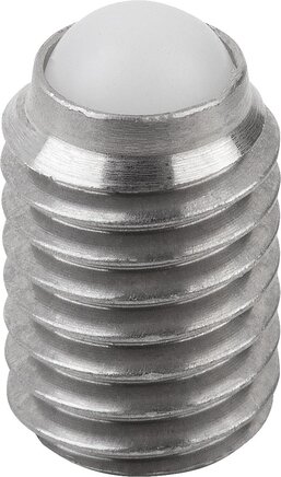 Kugeldruckschrauben ohne Kopf, Edelstahl mit voller Kugel