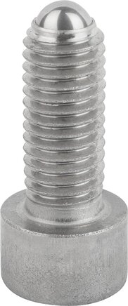 Kugeldruckschrauben mit Kopf Edelstahl Form A, mit voller Kugel