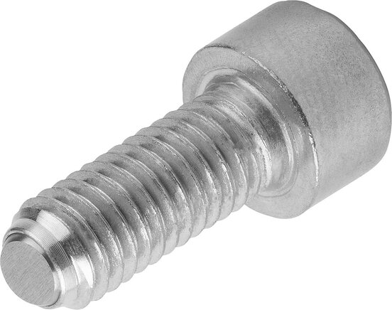 Kugeldruckschrauben mit Kopf Edelstahl Form B, mit abgeflachter Kugel