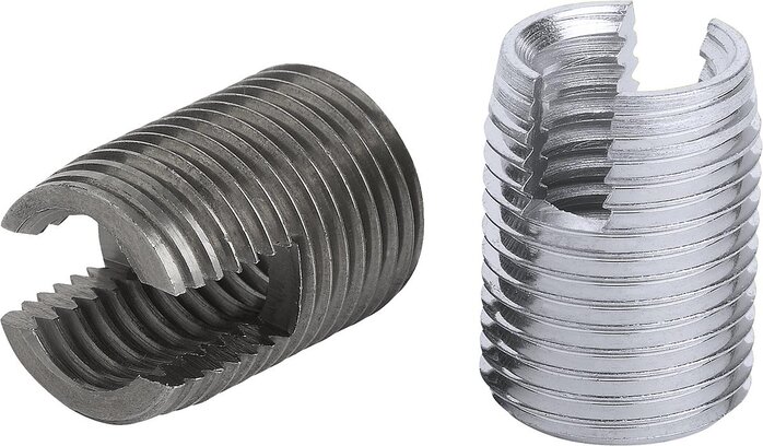 Gewindeeinsätze selbstschneidend mit Schneidschlitz