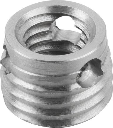 Gewindeeinsätze selbstschneidend mit Schneidbohrungen