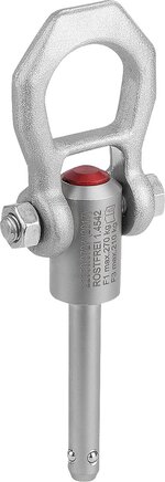 Kugeltragbolzen selbstsichernd, Edelstahl