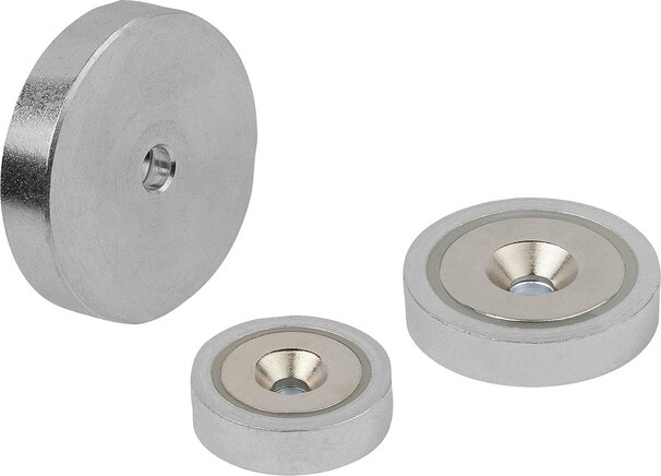 Magnete mit Senkbohrung (Flachgreifer) aus NdFeB