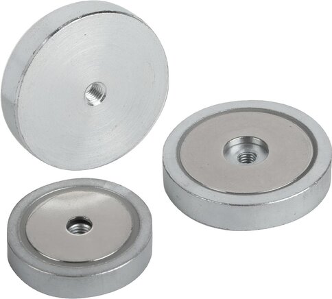 Magnete mit Innengewinde (Flachgreifer) aus NdFeB