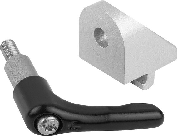 Klemmwinkel Form B, mit Klemmhebel