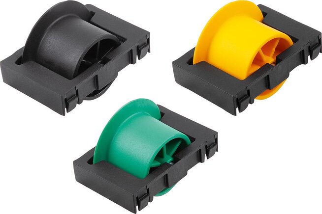 Rollenelemente Kunststoff für Rollenschienen, Form B