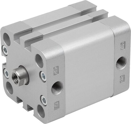 Pneumatik-Kompaktzylinder DIN ISO 21287 Doppeltwirkend mit Magnetkolben, Innengewinde