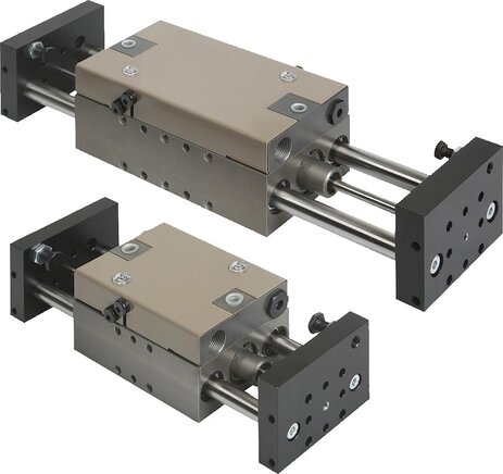 Linearmodule pneumatisch mit zwei Rundführungen