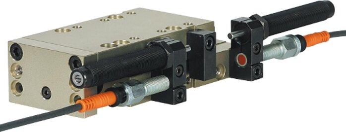 Linearmodule pneumatisch mit Schienenführung