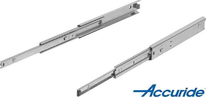 Teleskopschienen Stahl für Seitenmontage, Überauszug, Tragkraft bis 55 kg