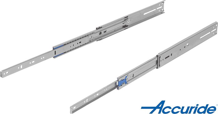 Teleskopschienen Stahl für Seitenmontage, Überauszug, Tragkraft bis 82 kg