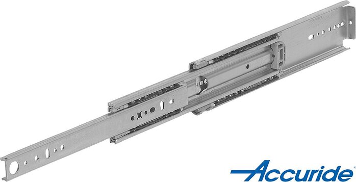 Teleskopschienen Stahl für Seitenmontage, Vollauszug, Tragkraft bis 272 kg