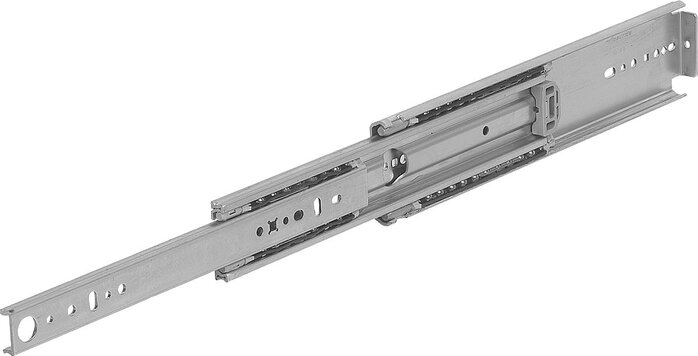 Teleskopschienen Stahl für Seitenmontage, Vollauszug, Tragkraft bis 272 kg