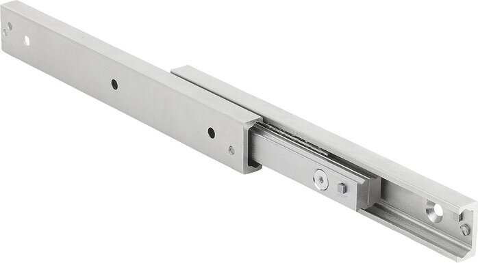 Teleskopschienen Stahl Doppelanordnung, Vollauszug, Tragkraft bis 133 kg