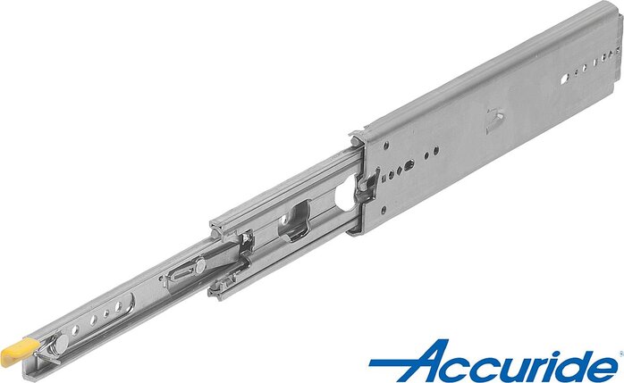 Teleskopschienen Stahl für Seitenmontage, Vollauszug, Tragkraft bis 272 kg, Form B, rechts