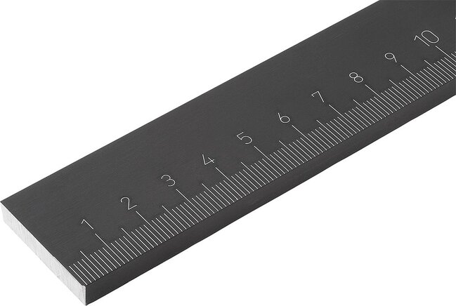 Maßstäbe Aluminium selbstklebend oder mit Bohrungen