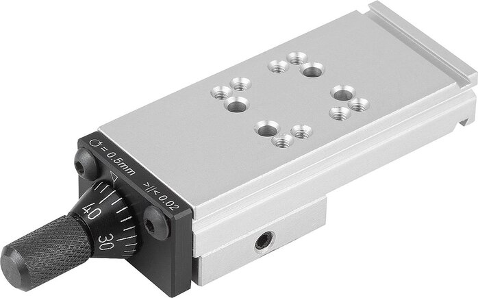 Schwalbenschwanz-Schlittenführungen mit Mikrometerspindel