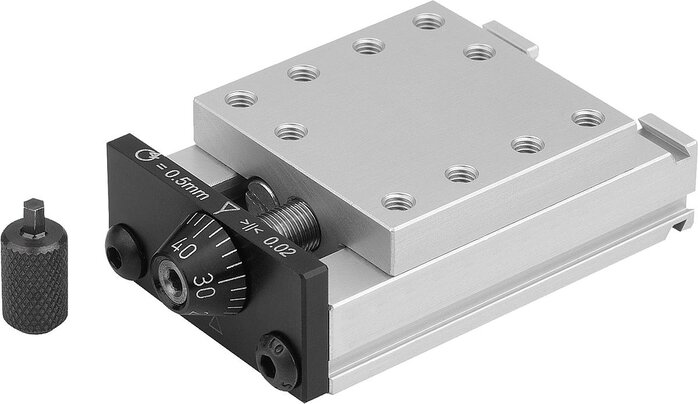 Schwalbenschwanz-Schlittenführungen mit Mikrometerspindel