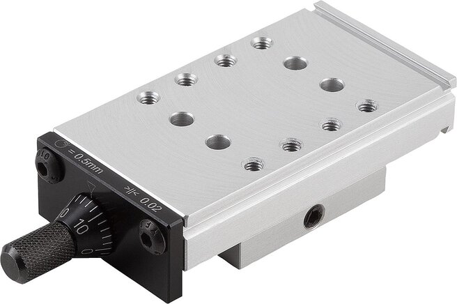 Schwalbenschwanz-Schlittenführungen mit Mikrometerspindel