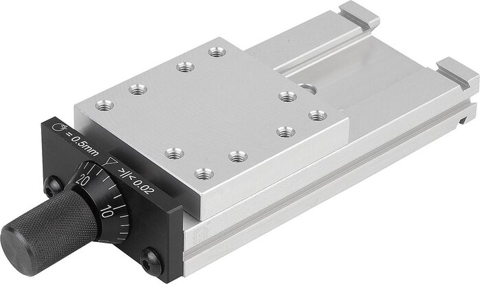 Schwalbenschwanz-Schlittenführungen mit Mikrometerspindel