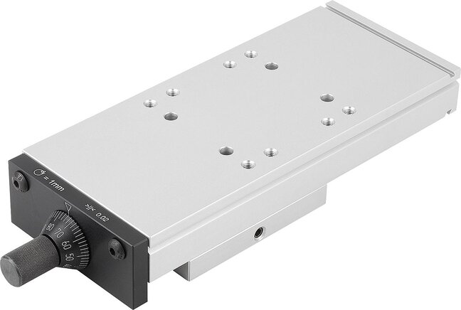 Schwalbenschwanz-Schlittenführungen mit Mikrometerspindel