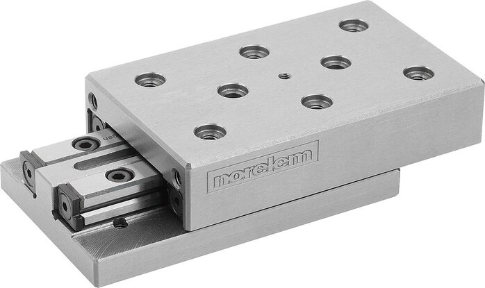 Präzisions-Schlittenführungen rollengelagert mit Positionierbohrungen