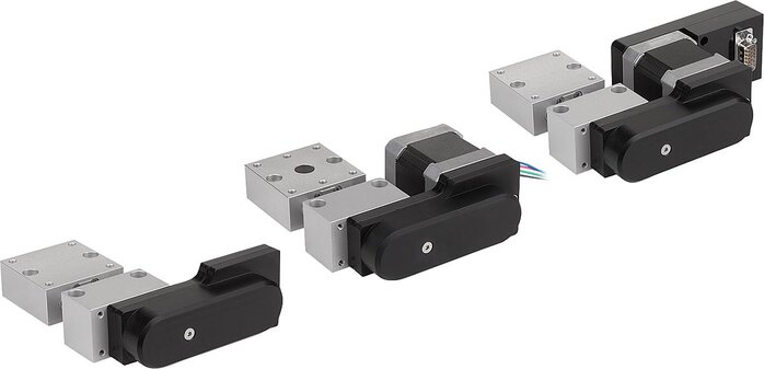 Positioniertische kurzmit elektrischem Antrieb seitlich