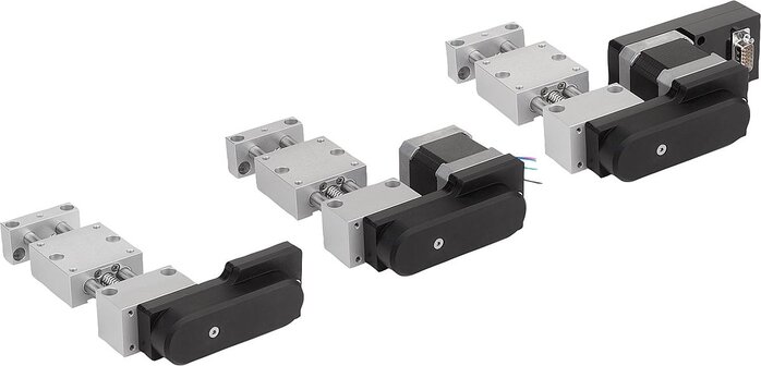 Positioniertische langmit elektrischem Antrieb seitlich