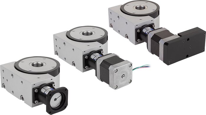 Positionier-Rundtischemit elektrischem Antrieb koaxial