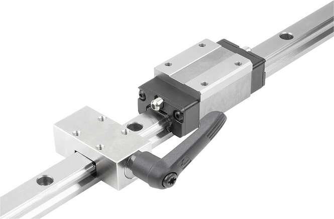 Klemmelemente für Profilführungsschienen