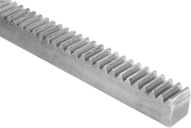 Zahnstangen aus Edelstahl Verzahnung gefräst, gerade verzahnt, Eingriffswinkel 20