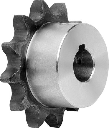 Kettenräder einfach 3/4 x 7/16 DIN ISO 606, einbaufertig
