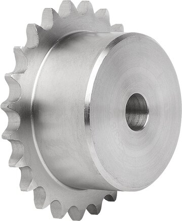 Kettenräder einfach 3/8 x 7/32 Edelstahl DIN ISO 606