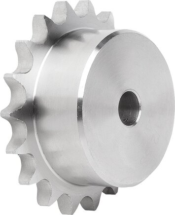 Kettenräder einfach 1/2 x 5/16 Edelstahl DIN ISO 606