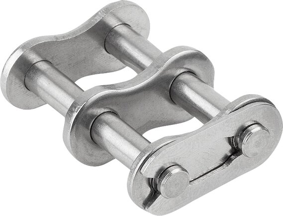 Verbindungsglieder zweifach Edelstahl DIN ISO 606, Form E