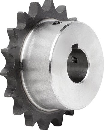 Kettenräder einfach 1/2 x 5/16 DIN ISO 606, einbaufertig Form A
