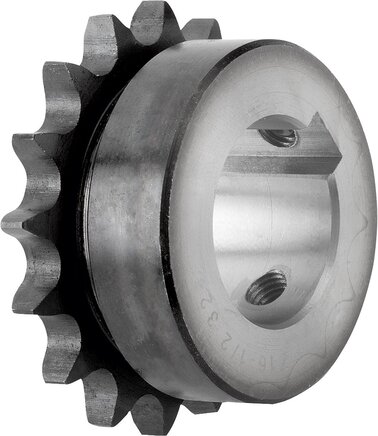 Kettenräder einfach 1/2 x 5/16 DIN ISO 606, einbaufertig Form B