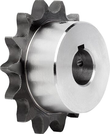 Kettenräder einfach 5/8 x 3/8 DIN ISO 606, einbaufertig Form A