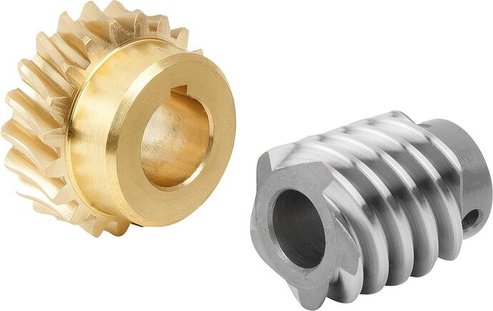 Schneckenradsätze rechtsgängig Achsabstand 22,62 mm