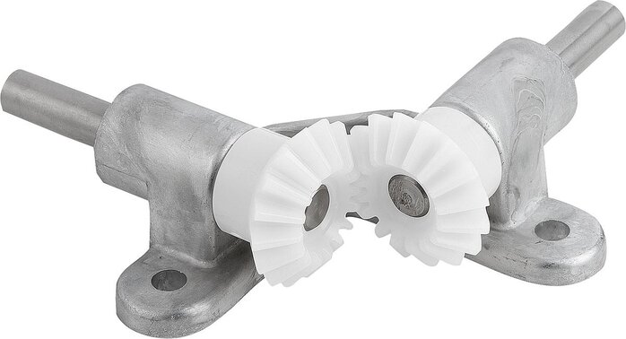 Kegelradgetriebe mit Kegelrädern aus Kunststoff