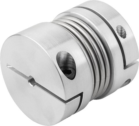 Metallbalgkupplungen kurze Bauformmit Klemmnaben