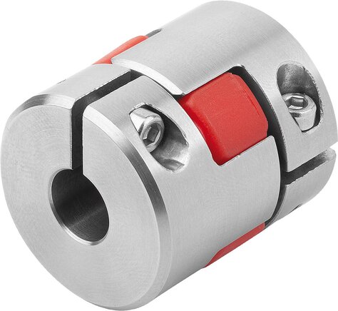 Elastomer-Klauenkupplungenmit Klemmnaben, Edelstahl